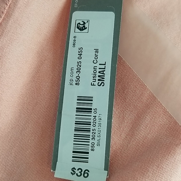 Coral Button Down Dress Shirt flip cuffs - Picture 2 of 8